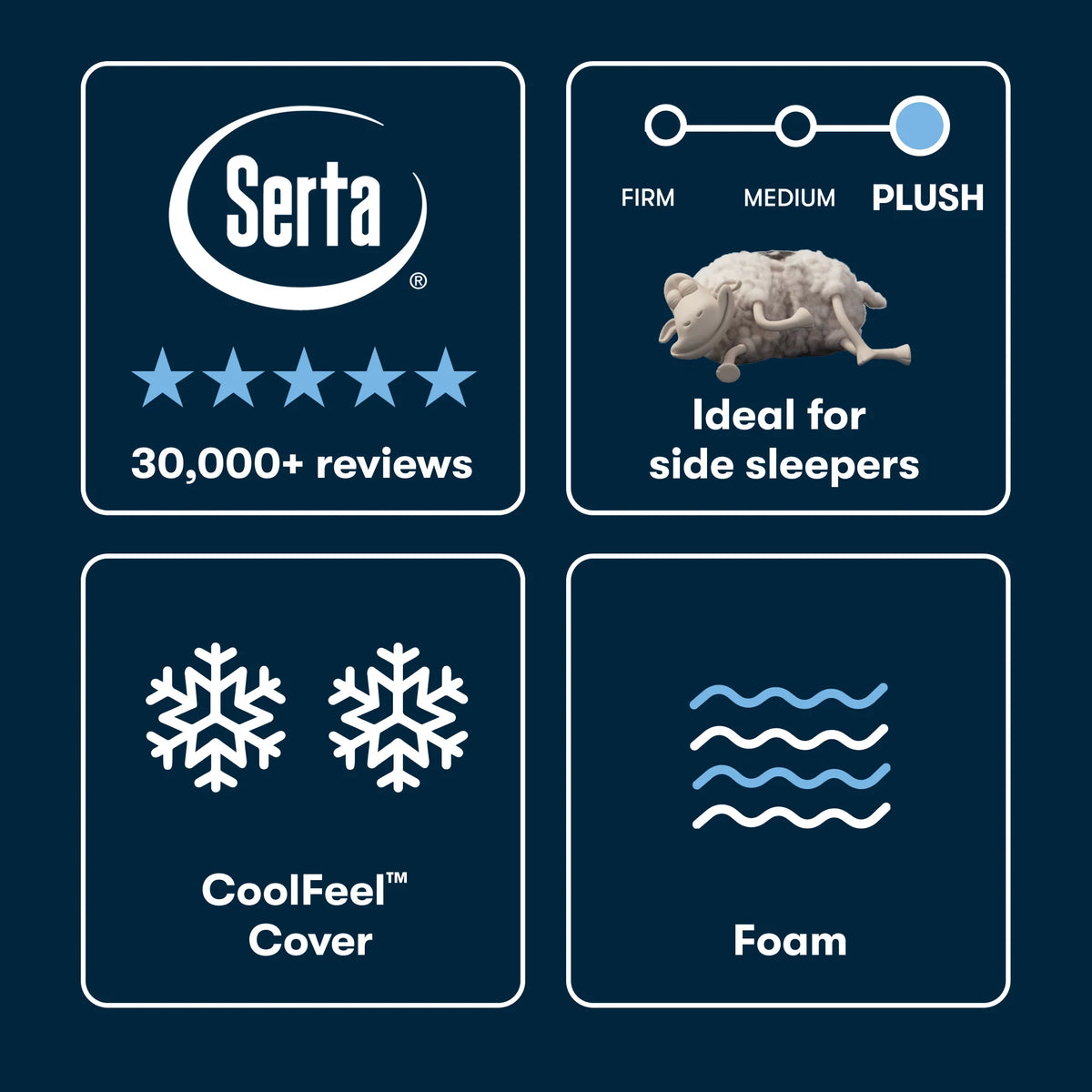 SERTA ISERIES NXG COLLECTION - 2500 LUXURY PLUSH